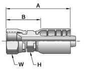 Parker Female BSP Parallel 1FU77 Crimp Fitting