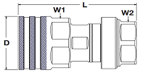 Parker FET Coupler Dimensions