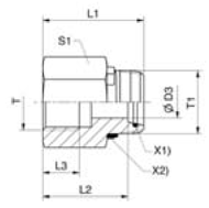 GAI-R EO3 Female Connector Dimensions 1