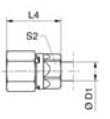 GAI-R EO-3 Female Connector Dimensions 2