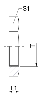 Parker EO-3 GM Locknut Dimensions