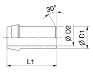 Parker EO-3 SKA Weld Nipple Dimensions 1