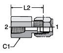 GBU NPTF Female Connector