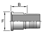 Parker 43 series 1543 crimp fitting