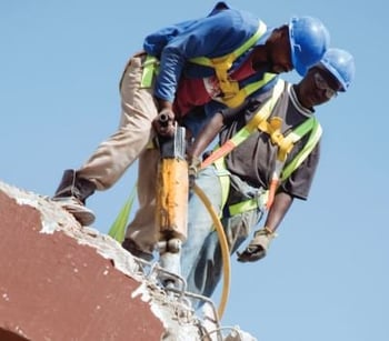 Parker Jackhammer Hose In Use