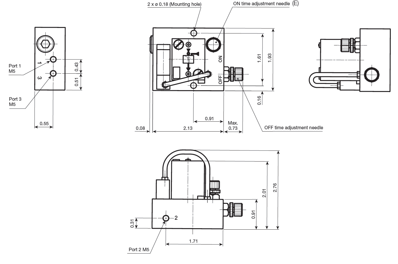 ASV200 Air Saver Dimensions