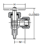 HV104C Humidifier Valve Dimensions