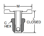 DC604 External Seal Drain Cock Dimensions