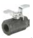 V500CS-X-04 Tee Handle Carbon Steel Female Pipe Ends Dimensions