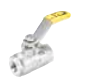 V502SS-X-20 Short Handle Panel Mount Stainless Steel Ball Valve