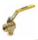 V590P-X-04-90 Lever Handle, 90 Degree Flow Male-Female Ball Valve