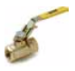 VP502P Locking Handle Female Panel Mount Ball Valve