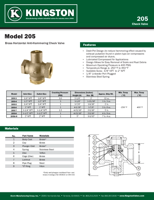 kingston-mfcp-check-valves-catalogs-2022-cover
