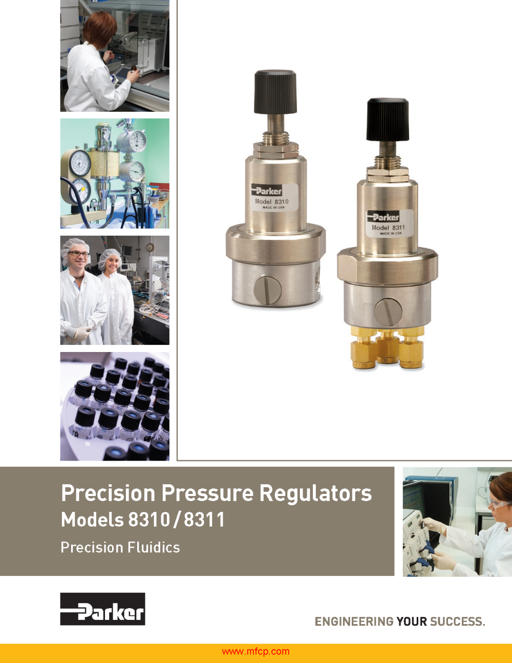 Parker Precision Fluidics Model 8310 8311 Forward Pressure Regulators