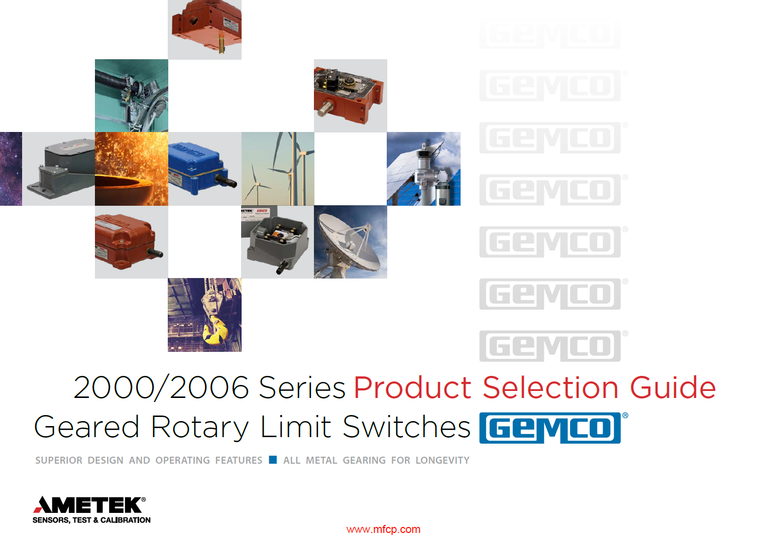 Ametek Gemco Rotary Limit Switch Selection Guide