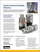 parker 59 series quick couplings - catalog# bul-3800-59