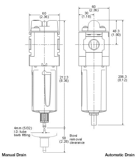 Compact-Coalescing-Filter-Dimensions