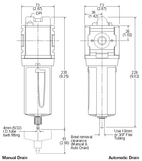 Standard-Coalescing-Filter-Dimensions