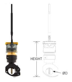 Transair SCOUT sensor reducing bracket