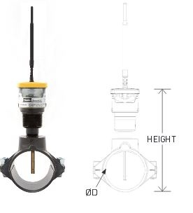 Transair SCOUT sensor reducing bracket